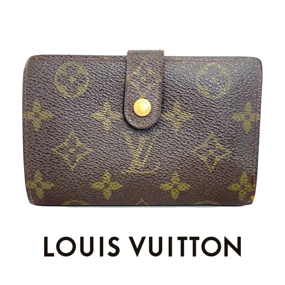 LOUIS VUITTON Monogram Porte Monnaie Viennois Bifold KissLock Wallet Authentic - Picture 1 of 14